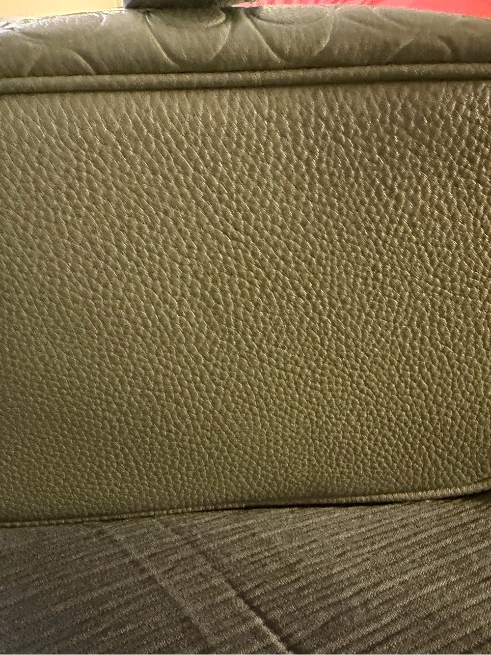 Coach Sage Green Embossed Pebbled Leather Drawstring Bucket Bag with Pouch - Picture 10 of 12